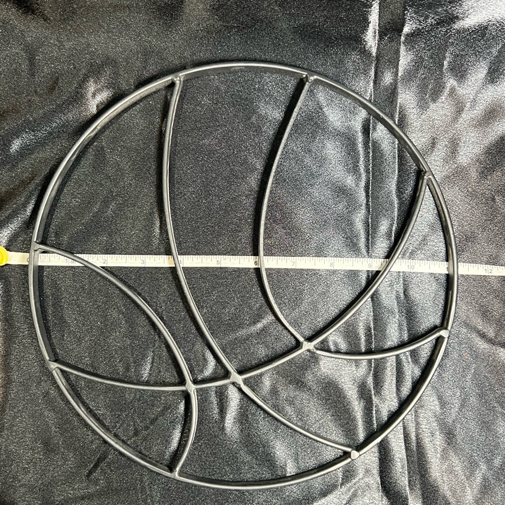 Black metal wall decor sports balls